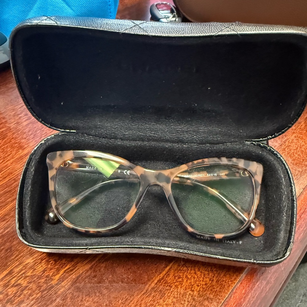 Chanel Tortoise Shell Eyewear Frame